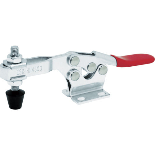 育良 下方押え型トグルクランプ スチール 水平ハンドル(31112) クランプアーム移動角度90° フランジベース 締付力2.27kN ISK-HH4500