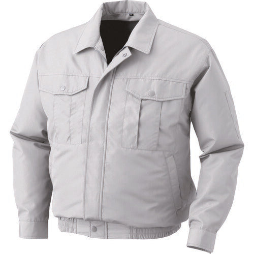 空調服 ポリエステル製ワーク空調服 ウェアのみ シルバー 5L KU90540-C06-S7