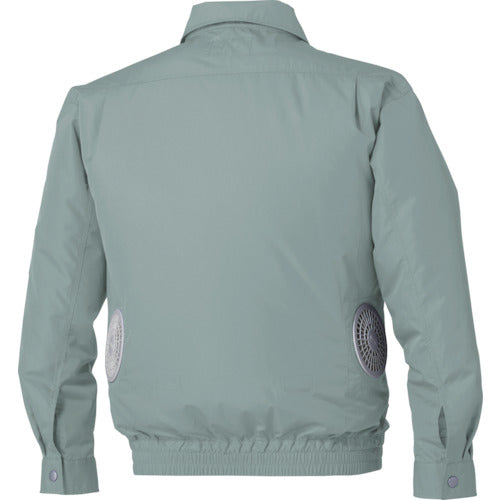 空調服 ポリエステル製ワーク空調服 ウェアのみ モスグリーン L KU90540-C07-S3