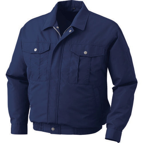 空調服 ポリエステル製ワーク空調服 ウェアのみ ダークブルー 5L KU90540-C14-S7