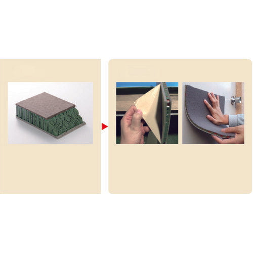 TRUSCO 吸音パネルのり付きタイプ 300X600 厚み15mm QP15-3060