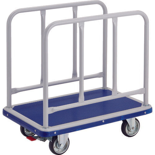 【取寄品】 TRUSCO プレス製運搬車 台車 ドンキーカート サイドハンドル 810×510 ストッパー付 210NS 【送料都度見積】