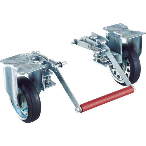 【取寄品】 TRUSCO プレス製台車 ドンキーカート 400番用ブレーキ固定車輪付 400NKB 【送料都度見積】