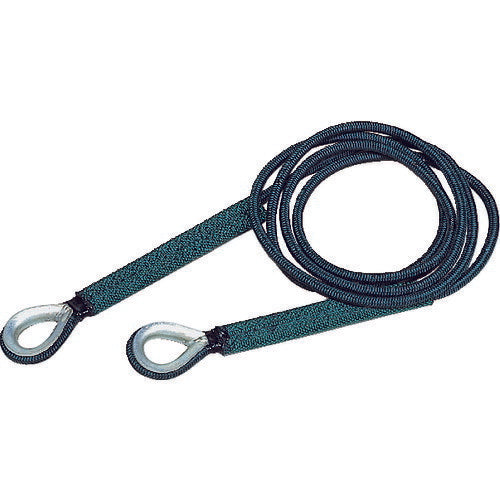 【取寄品】 TRUSCO セフティパワーロープ 両端シンブル入 9mmX5m SP-95C 【送料都度見積】