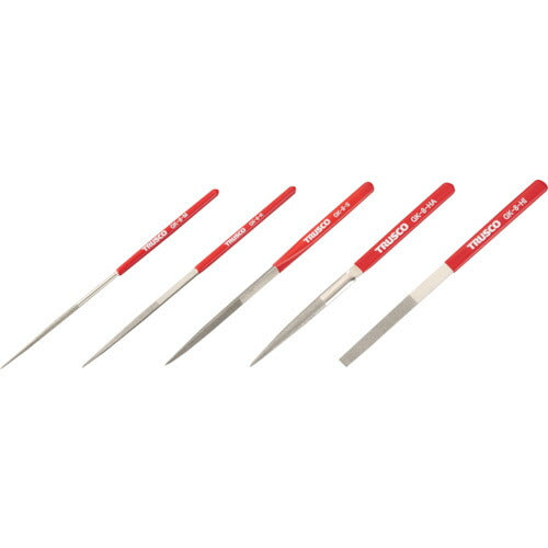 TRUSCO ダイヤモンドヤスリ 鉄工用#140 5本セット 全長200mm(8本組サイズ) GK-8-SET