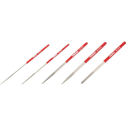 TRUSCO ダイヤモンドヤスリ 鉄工用#140 5本セット 全長185mm(10本組サイズ) GK-10-SET