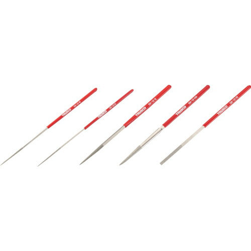 TRUSCO ダイヤモンドヤスリ 鉄工用#140 5本セット 全長170mm(12本組サイズ) GK-12-SET