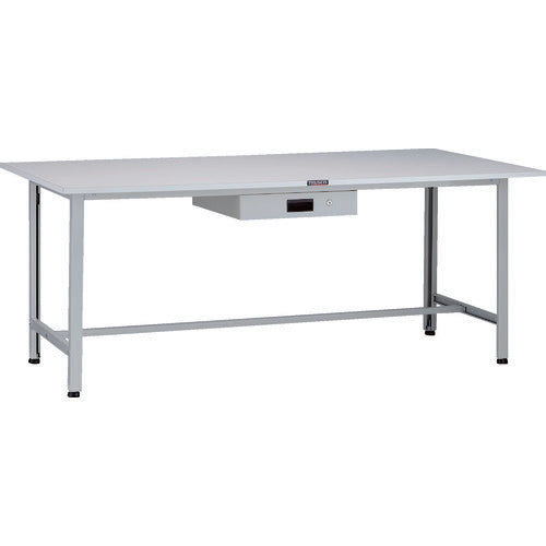 TRUSCO 軽荷重作業台(200kg)AO型 1800X900XH740 薄型1段引出付 ホワイト色 AO-1890UDK1