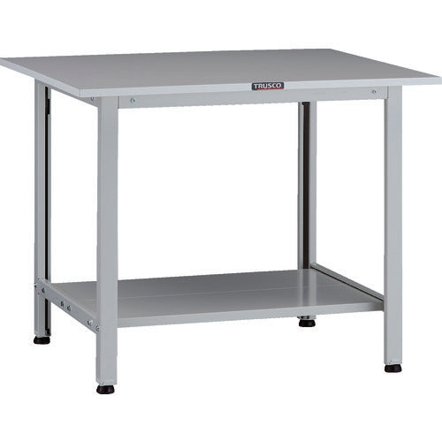 TRUSCO 軽荷重作業台(200kg)AO型 900X750XH740 下棚2枚付 ホワイト色 AOR-0975LT2