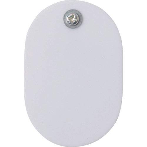 【取寄品】 TRUSCO クリップ付小判札 大 無地 60X40mm 5枚入 白 THFLC-W 【送料都度見積】