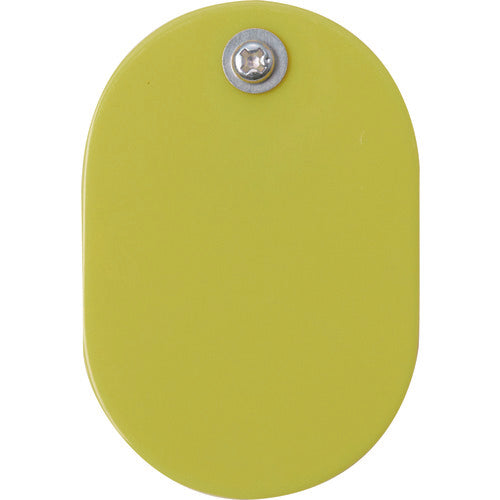 【取寄品】 TRUSCO クリップ付小判札 大 無地 60X40mm 5枚入 黄色 THFLC-Y 【送料都度見積】