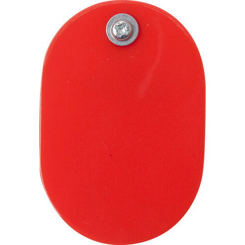【取寄品】 TRUSCO クリップ付小判札 大 無地 60X40mm 5枚入 赤 THFLC-R 【送料都度見積】