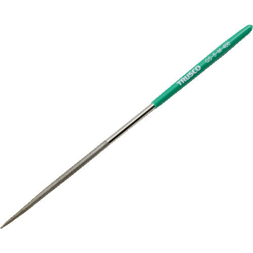 TRUSCO ダイヤモンドヤスリ 精密用#400 丸 1本入 全長200mm(5本組サイズ) GS-5-M-400