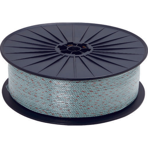 【取寄品】 TRUSCO ドローン用パイロットロープ PP4mm 長さ500m ボビン巻き グレー D-ROPE4500-GY 【送料都度見積】