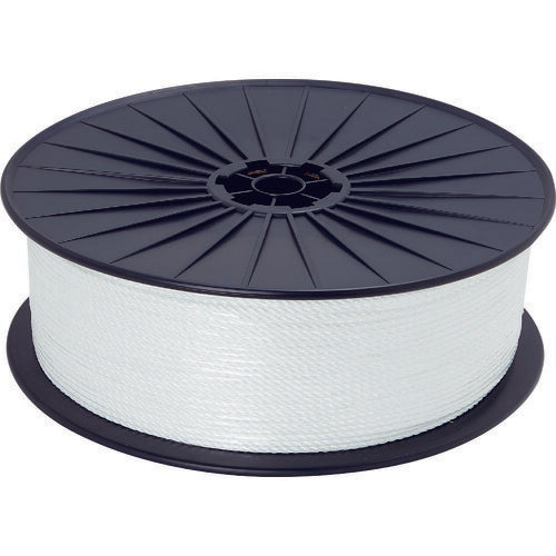 【取寄品】 TRUSCO ドローン用パイロットロープ PP4mm 長さ500m ボビン巻き ホワイト D-ROPE4500-W 【送料都度見積】