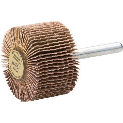 【取寄品】 TRUSCO 軸付ソフトホイール 外径40X厚25X軸6 (5個入) 粒度#40 40# YS42540 【送料都度見積】
