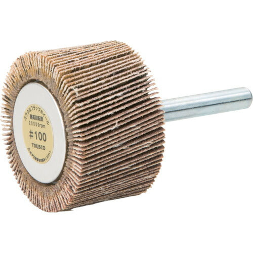 TRUSCO ミラクルフラップホイール 外径40X厚25X軸6 5個入 #100 100# MR4025(100)