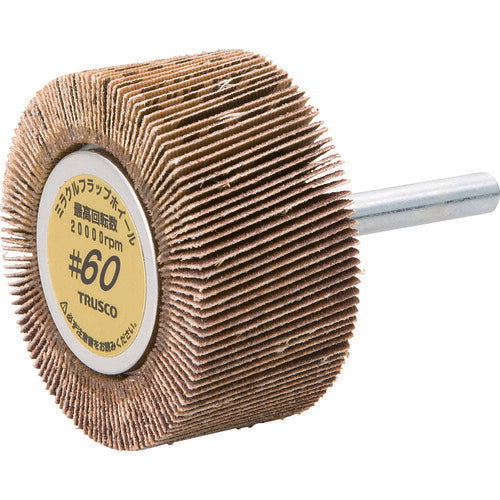 TRUSCO ミラクルフラップホイール 外径50X厚25X軸6 5個入 #60 60# MR5025(60)