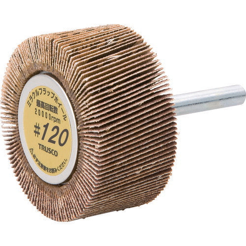TRUSCO ミラクルフラップホイール 外径50X厚25X軸6 5個入 #120 120# MR5025(120)