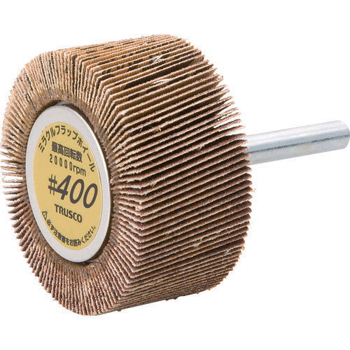 TRUSCO ミラクルフラップホイール 外径50X厚25X軸6 5個入 #400 400# MR5025(400)