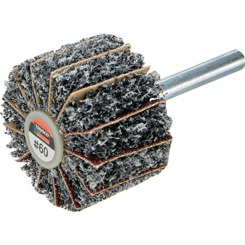 TRUSCO ナイロンミックスホイール 外径80X厚25X軸6 60♯(5個入) FM8025-60