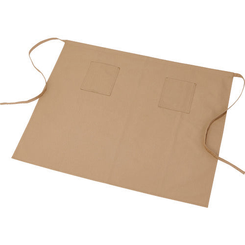 【取寄品】 TRUSCO キャンバスエプロン幅広腰前掛けタイプ ベージュ HMEP-BE 【送料都度見積】