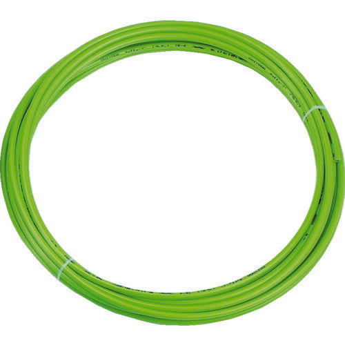 TRUSCO ポリウレタンチューブ 4X2.5mm 10m巻 ライトグリーン TEN-4X2.5-10-LG