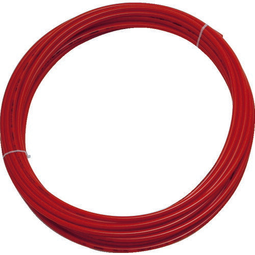 TRUSCO ポリウレタンチューブ 4X2.5mm 10m巻 レッド TEN-4X2.5-10-R