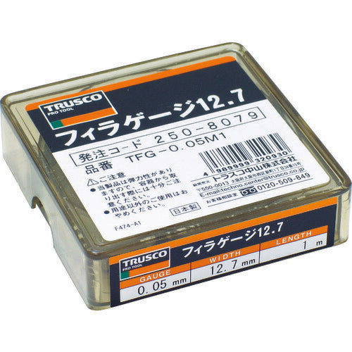 TRUSCO フィラーゲージ 0.03mm厚 12.7mmX1m TFG-0.03M1