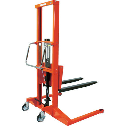 【取寄品】 TRUSCO コゾウリフター 足踏み油圧式 400kg フォーク高さ1200 幅広タイプ BEA-H400-12W 【送料都度見積】