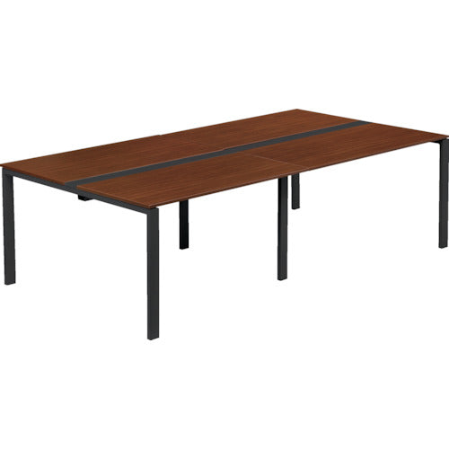 【取寄品】 TRUSCO フリーアドレス用デスク 2400X1300X720 ダークウッドXホワイト TFAD2413DW-W 【送料都度見積】