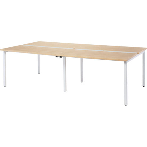 【取寄品】 TRUSCO フリーアドレス用デスク 2400X1300X720 ナチュラルXホワイト TFAD2413NR-W 【送料都度見積】