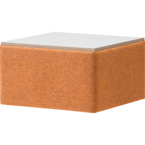 【取寄品】 TRUSCO スクエアテーブル用テーブル 606×606×340 オレンジ TSTB606-OR 【送料都度見積】