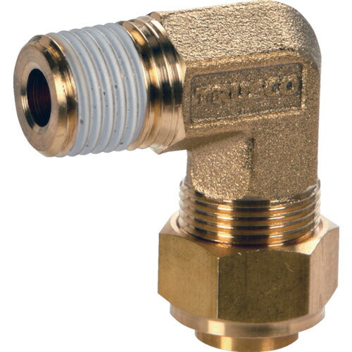 TRUSCO クイックシール継手エルボ 適用チューブ外径1/4 TS-114-02L