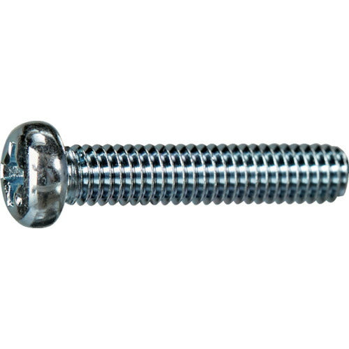 TRUSCO ナベ頭小ねじ ユニクロ 全ネジ M8×12 10本入 少量パック Y822-0812