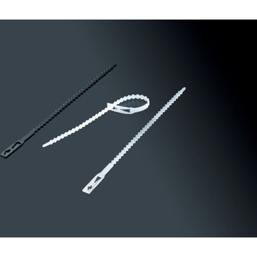TRUSCO コードストラップ 幅6mm×長さ230mm 最大結束φ50 100本 白 WLT-230