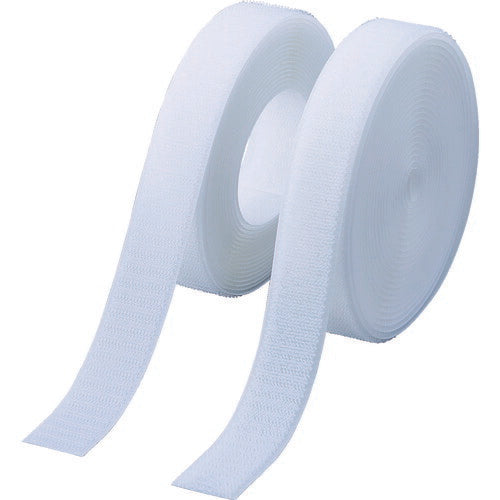 TRUSCO マジックテープ 縫製タイプ 25mmX5m 白(1巻=1セット) TMSH-255-W