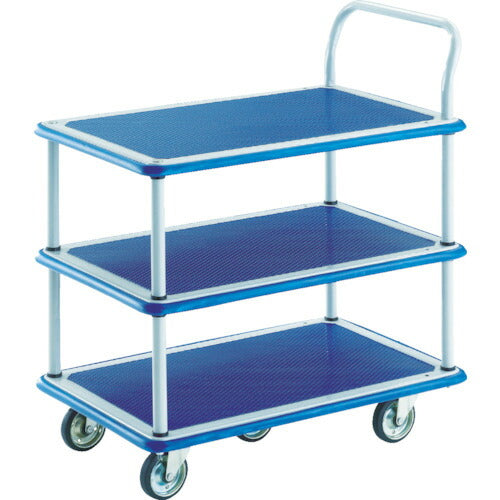 【取寄品】 TRUSCO プレス製台車 ドンキーカート 3段式片ハンドル5輪車 105N5 【送料都度見積】