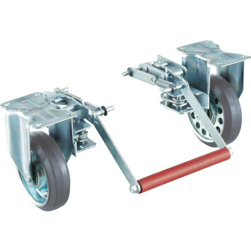 【取寄品】 TRUSCO プレス製台車 ドンキーカート 200番用ブレーキ固定車輪付 200NKB 【送料都度見積】