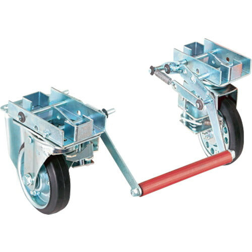 【取寄品】 TRUSCO プレス製台車 ドンキーカート 300番用ブレーキ自在車輪付 300NJB 【送料都度見積】