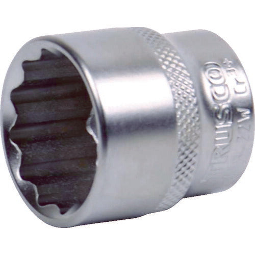 TRUSCO ソケット(12角) 差込角9.5 対辺22mm TS3-22W