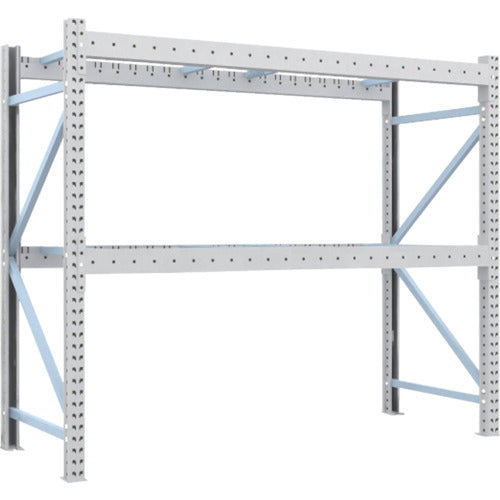 【送料都度見積】TRUSCO 重量パレットラック1トン2300×900×H2000 2段 単体 1D-20B23-09-2