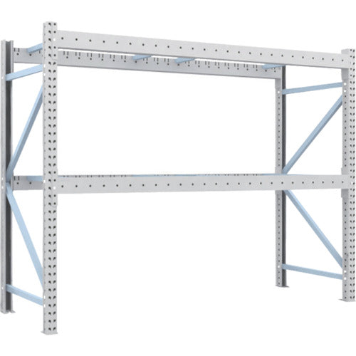 【送料都度見積】TRUSCO 重量パレットラック1トン2500×900×H2000 2段 単体 1D-20B25-09-2