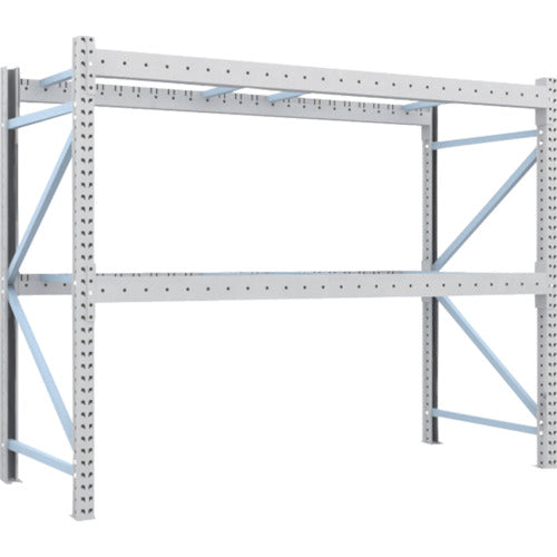 【送料都度見積】TRUSCO 重量パレットラック1トン2500×1000×H2000 2段 単体 1D-20B25-10-2