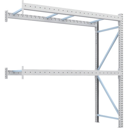 【送料都度見積】TRUSCO 重量パレットラック1トン2300×900×H2500 2段 連結 1D-25B23-09-2B