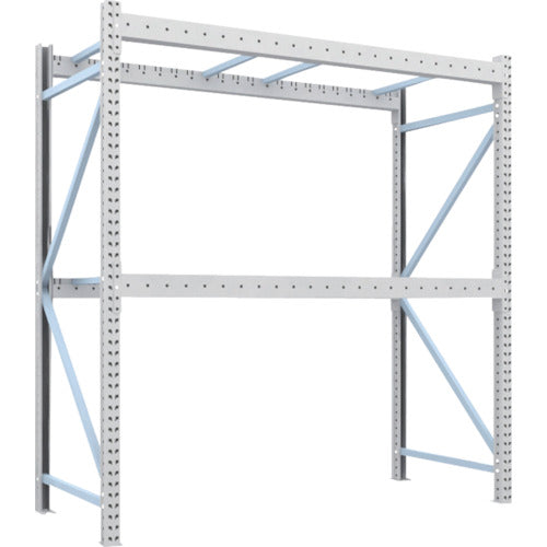 【送料都度見積】TRUSCO 重量パレットラック1トン2300×1000×H2500 2段 単体 1D-25B23-10-2