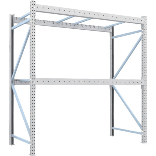 【送料都度見積】TRUSCO 重量パレットラック1トン2300×1100×H2500 2段 単体 1D-25B23-11-2