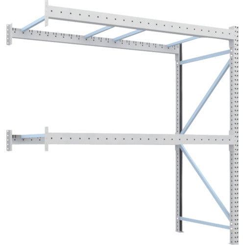 【送料都度見積】TRUSCO 重量パレットラック1トン2300×1100×H2500 2段 連結 1D-25B23-11-2B