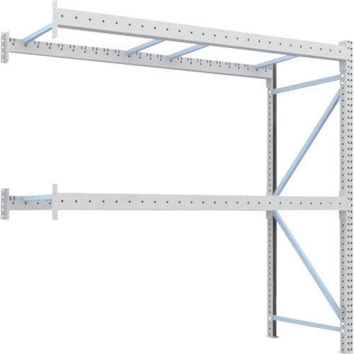 【送料都度見積】TRUSCO 重量パレットラック1トン2500×1000×H2500 2段 連結 1D-25B25-10-2B