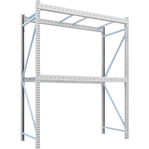 【送料都度見積】TRUSCO パレットラック1トン2300X1000XH3000 2段 単体 1D-30B23-10-2